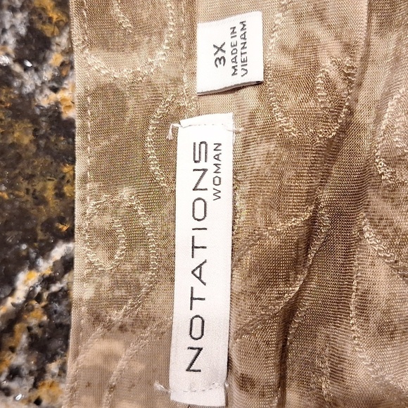 E Notations casual stretch 3/4 sleeve plus size pullover top 3X - Picture 3 of 4